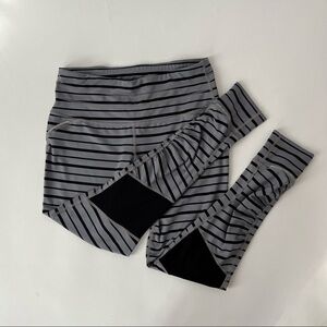 Athleta leggings blue striped
